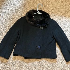 Vintage cropped wool jacket